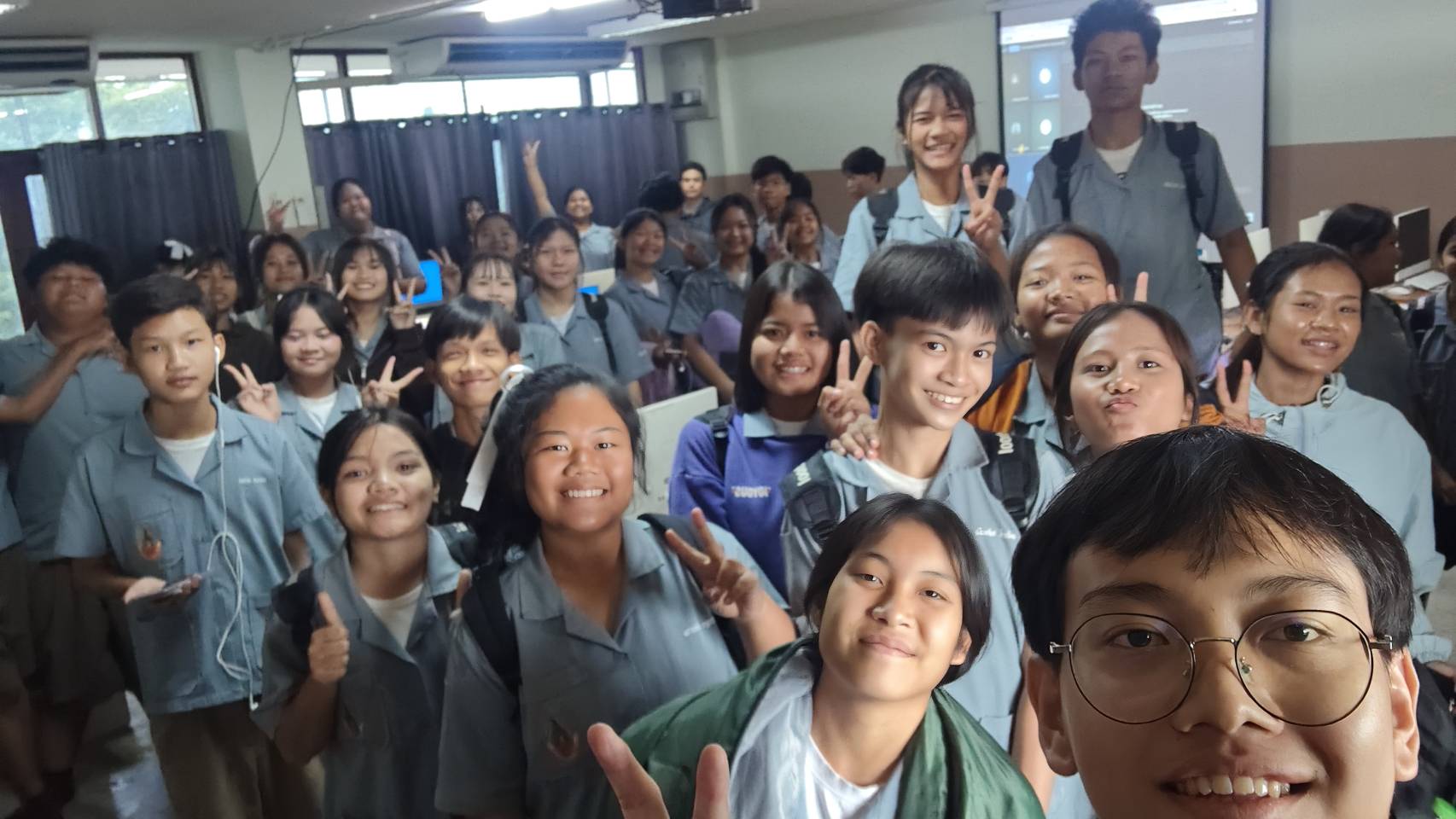 บรรยากาศการเรียนรู้กับผู้เรียน